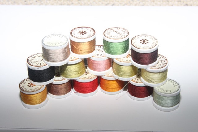 Almost any colour of pure-silk wrap is available from Pearsall's